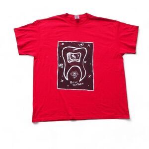 Billy Heathen Punk Rock Band Music Tooth Unique Band Shirt Red Men's 2XL